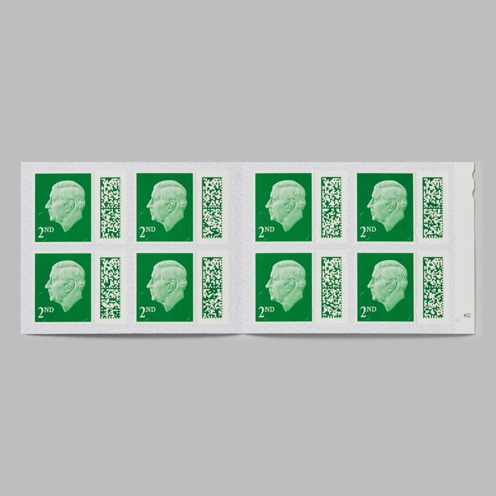 Royal Mail 8 x 2nd Class Barcoded Postage Stamps (3% Discount)